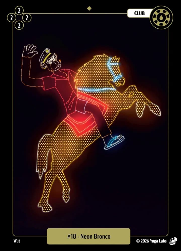 #18 Neon Bronco card art