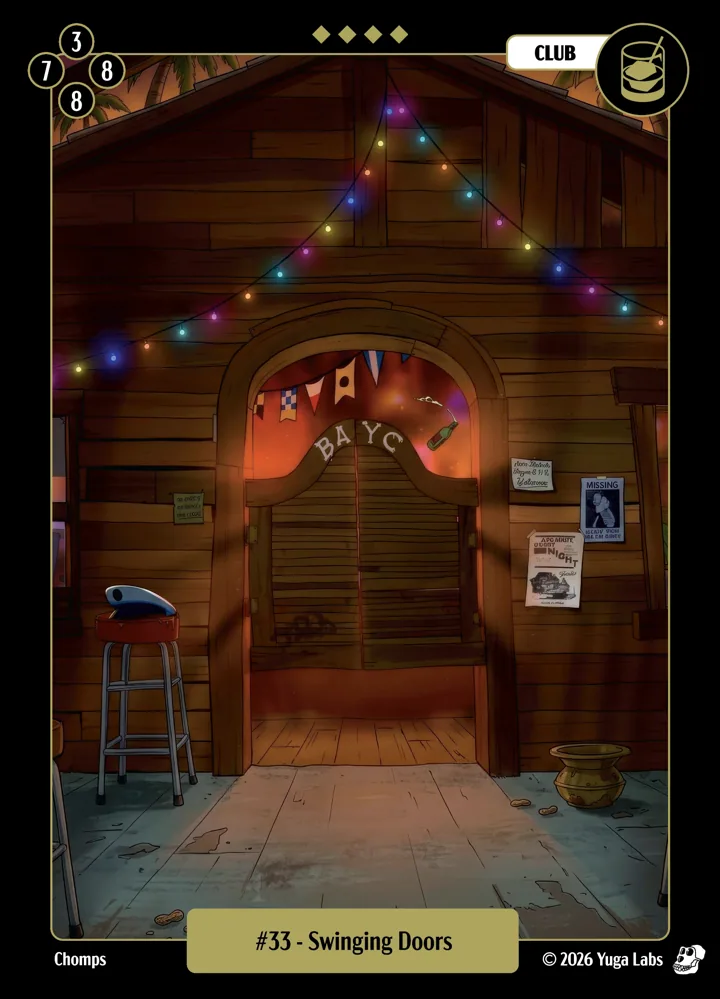 #33 Swinging Doors card art