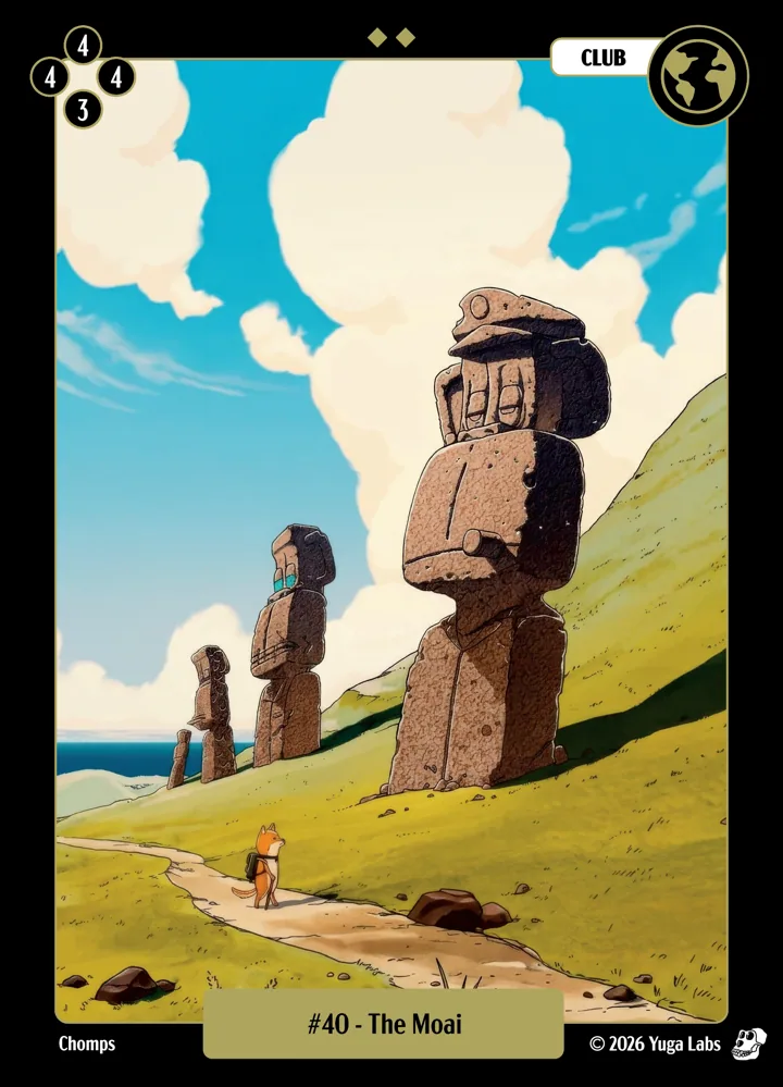 #40 The Moai card art