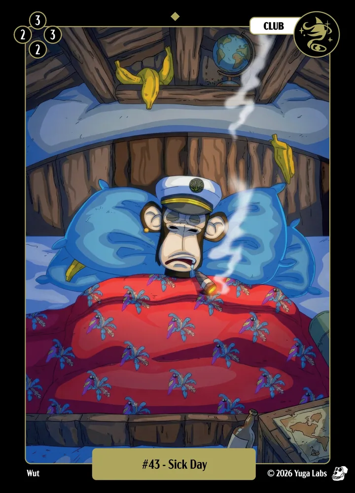 #43 Sick Day card art