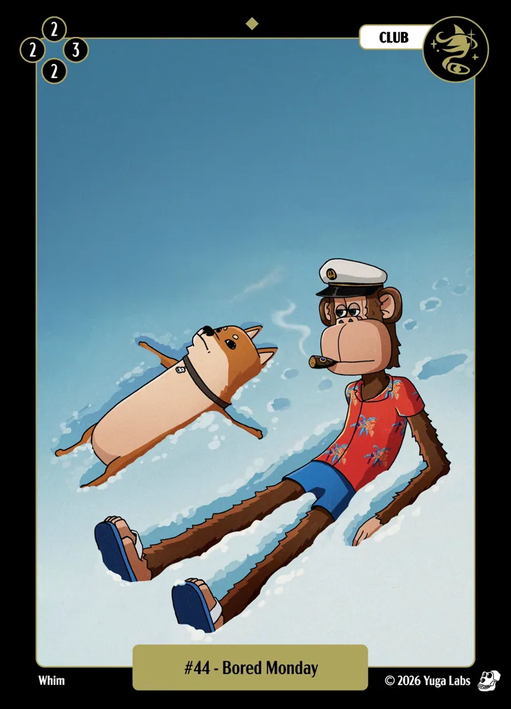 #44 Bored Monday card art