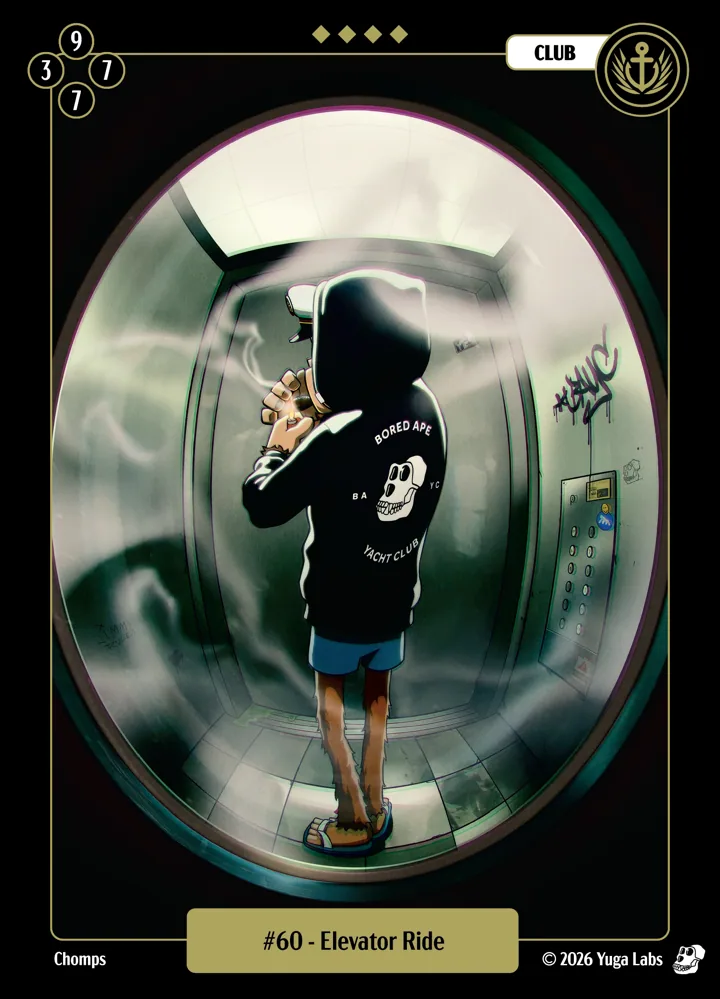#60 Elevator Ride card art