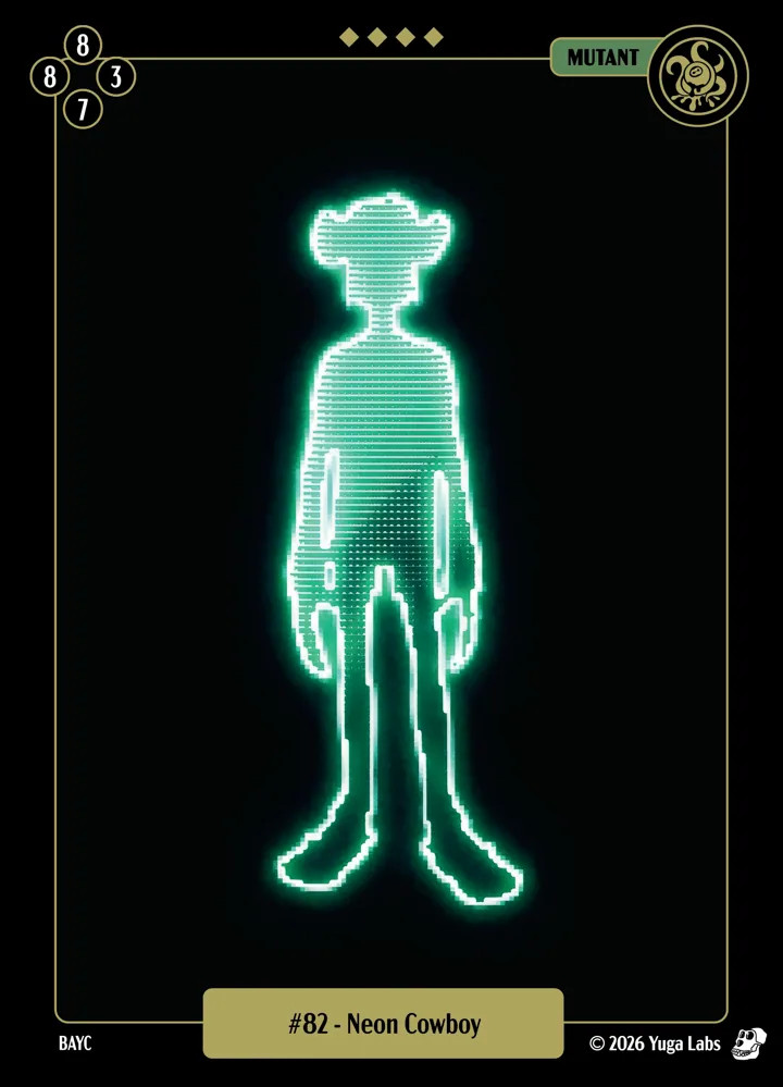 #82 Neon Cowboy card art