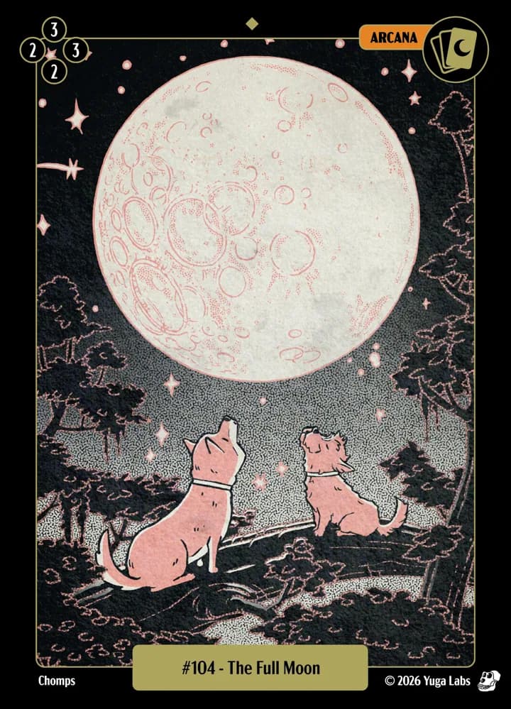#104 The Full Moon card art