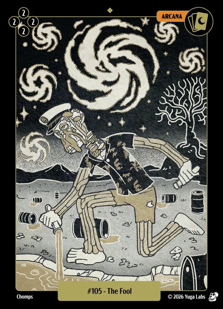#105 The Fool card art