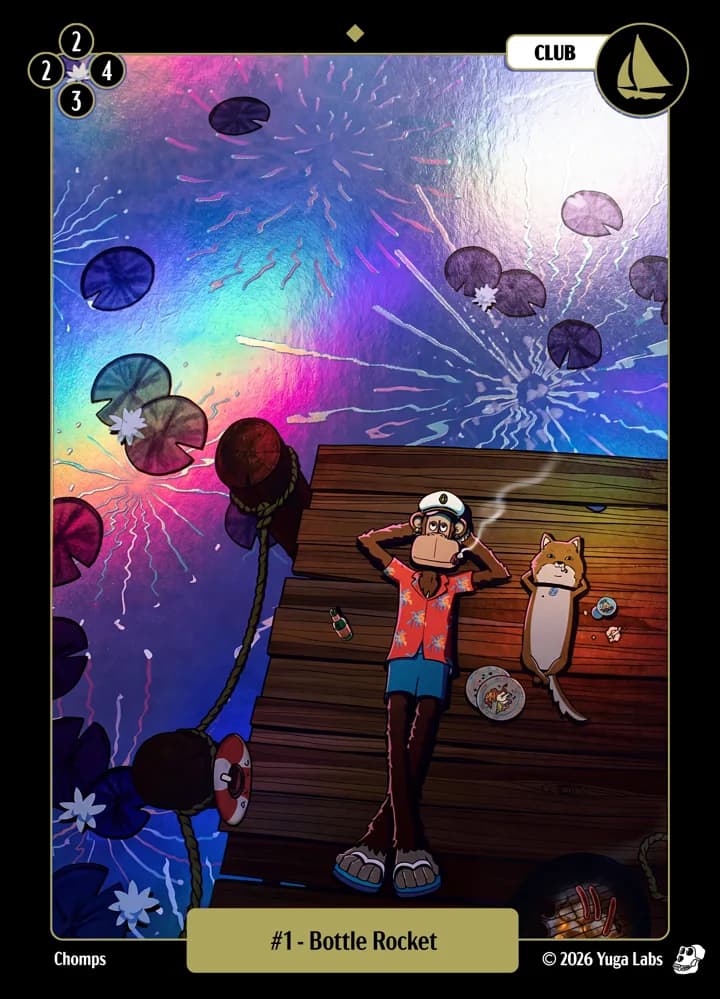 #1 Bottle Rocket foil card art