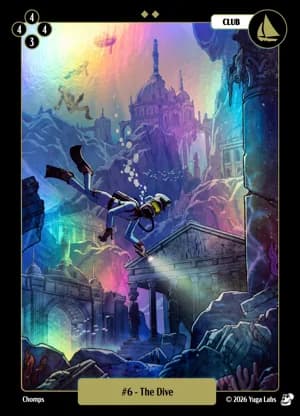 #6 The Dive foil card art