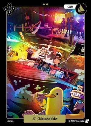 #7 Clubhouse Wake foil card art
