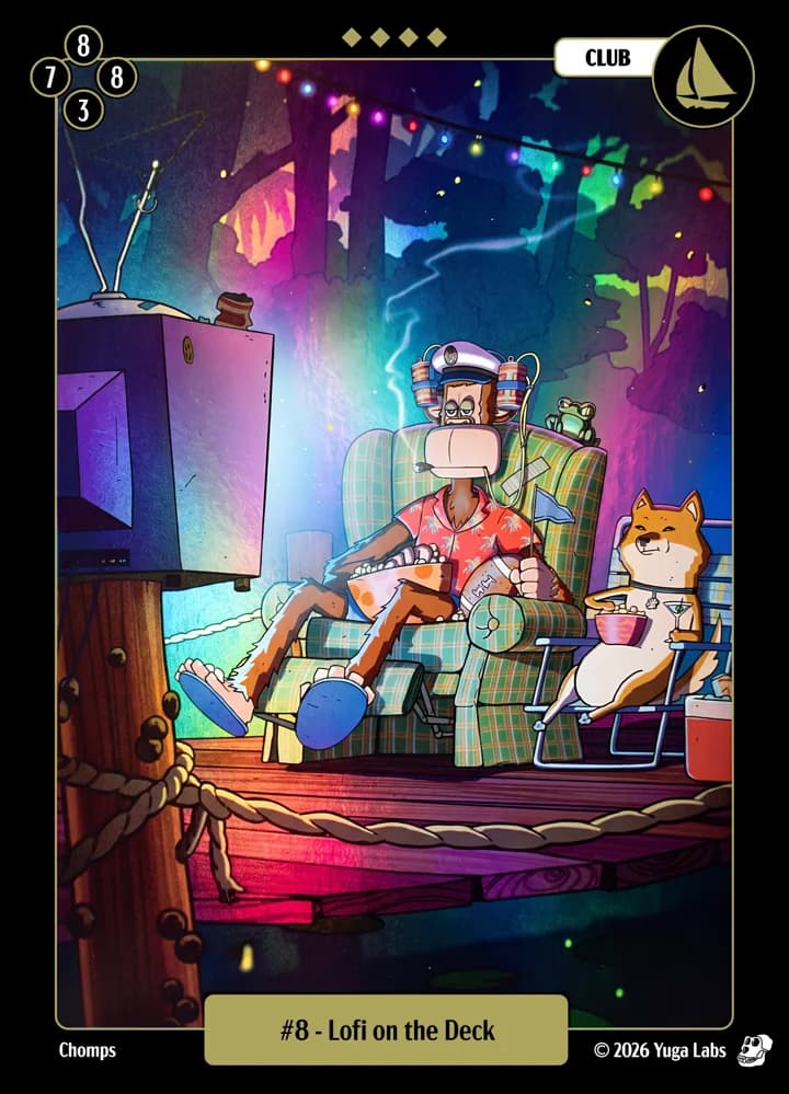 #8 Lofi on the Dock foil card art