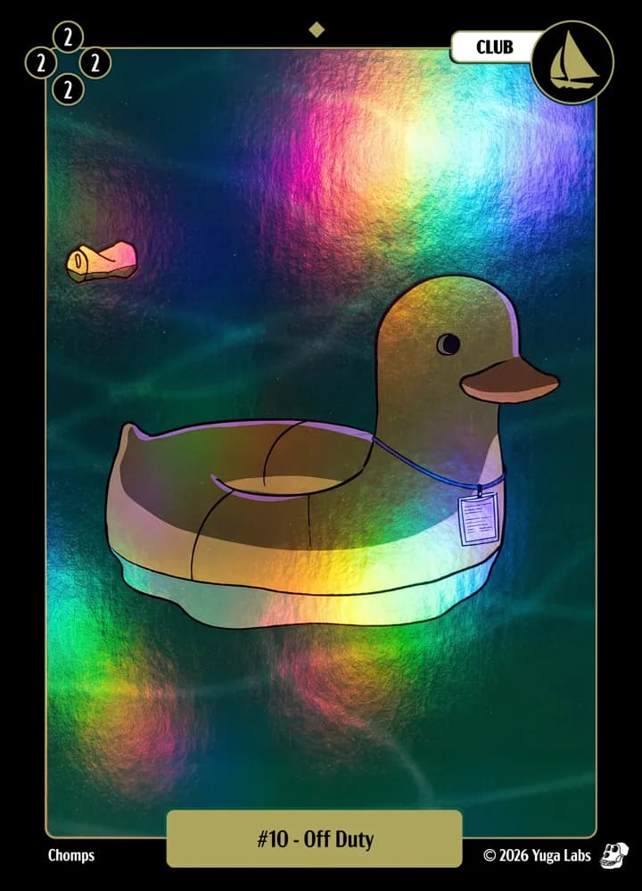 #10 Off Duty foil card art