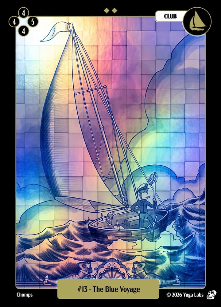 #13 The Blue Voyage foil card art