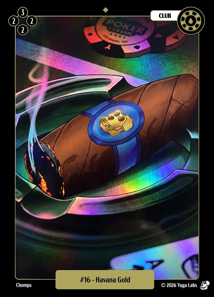 #16 Havana Gold foil card art