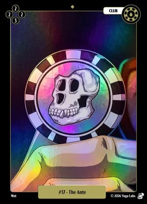 #17 The Ante foil card art