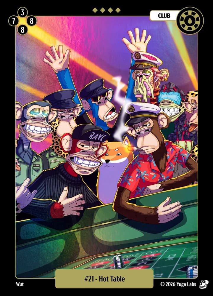 #21 Hot Table foil card art