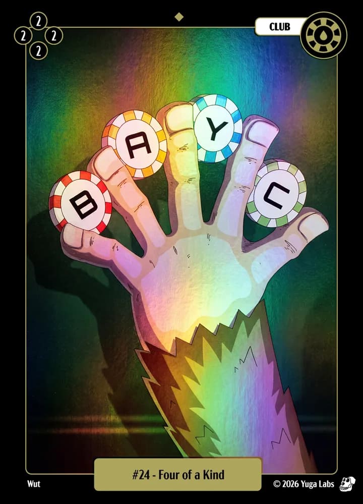 #24 Four of a Kind foil card art