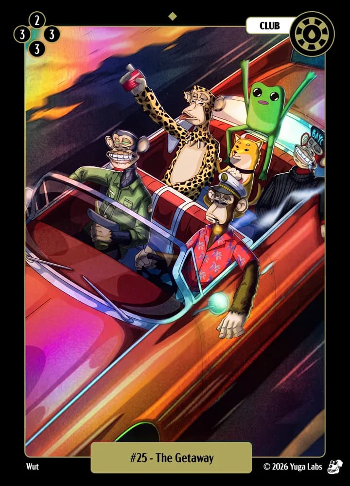 #25 The Getaway foil card art