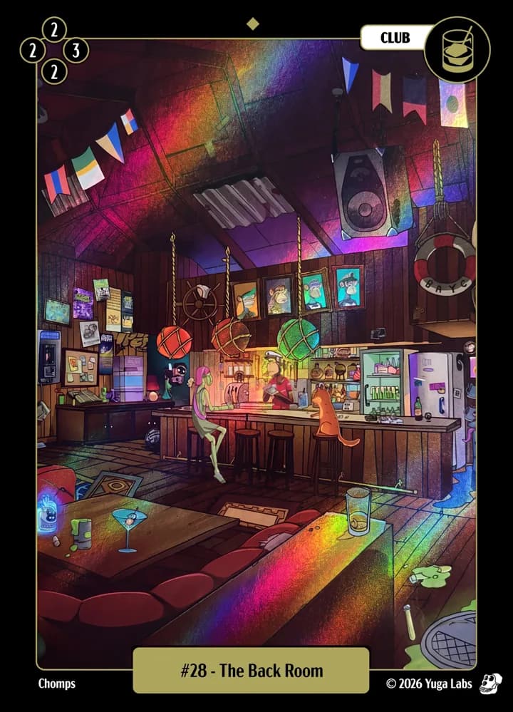#28 The Back Room foil card art