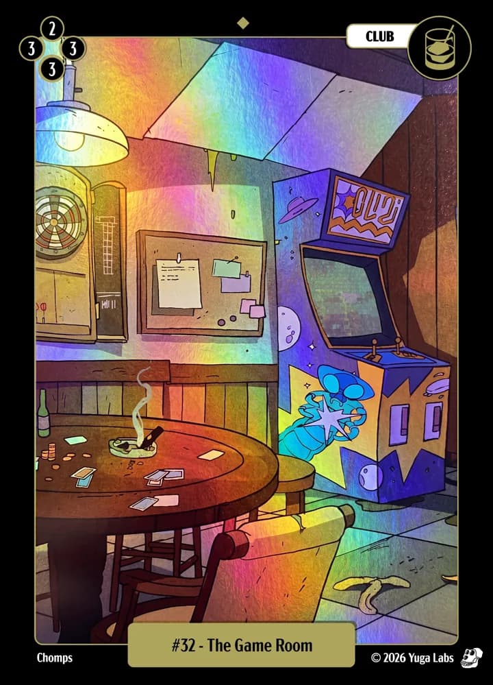 #32 The Game Room foil card art
