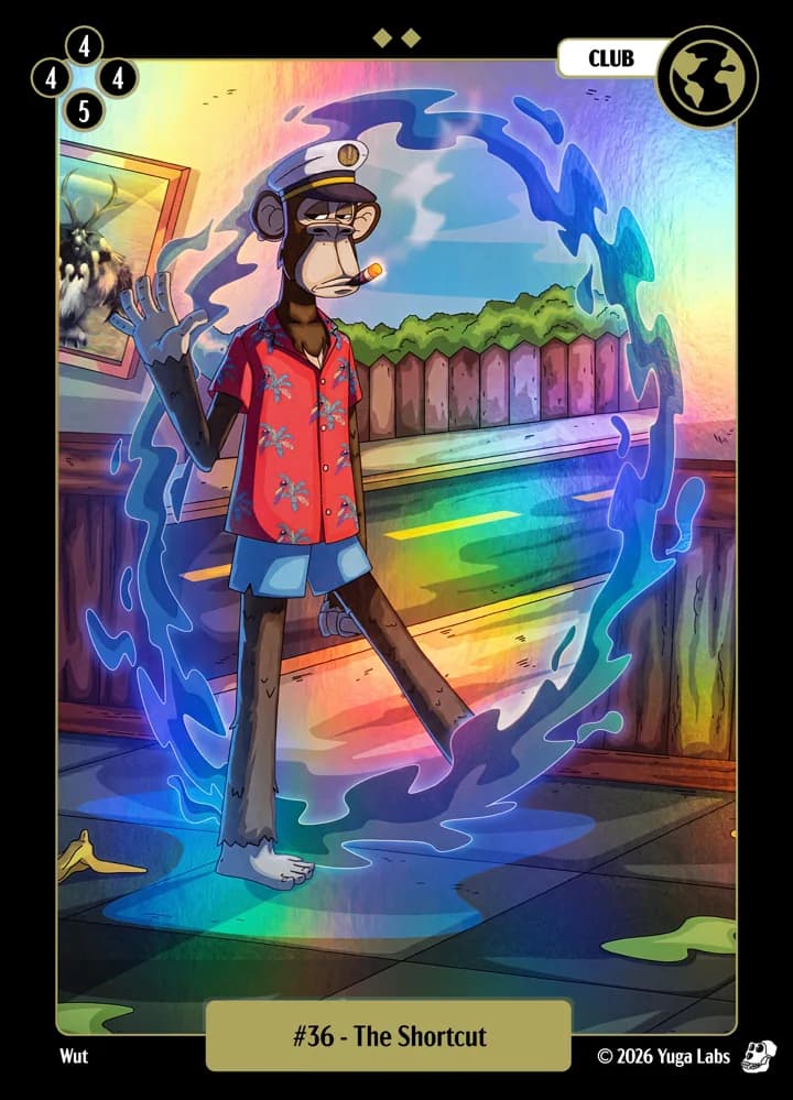 #36 The Shortcut foil card art