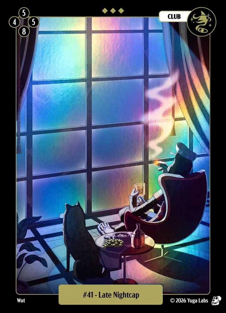 #41 Late Nightcap foil card art