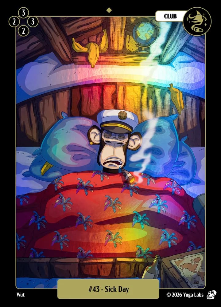 #43 Sick Day foil card art