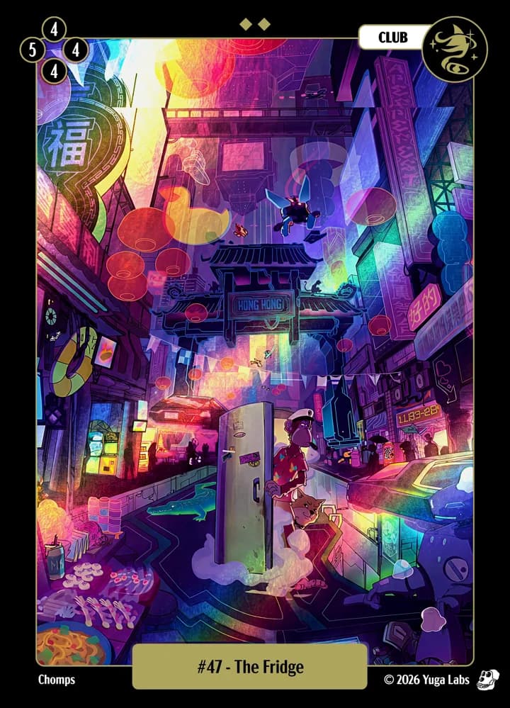 #47 The Fridge foil card art