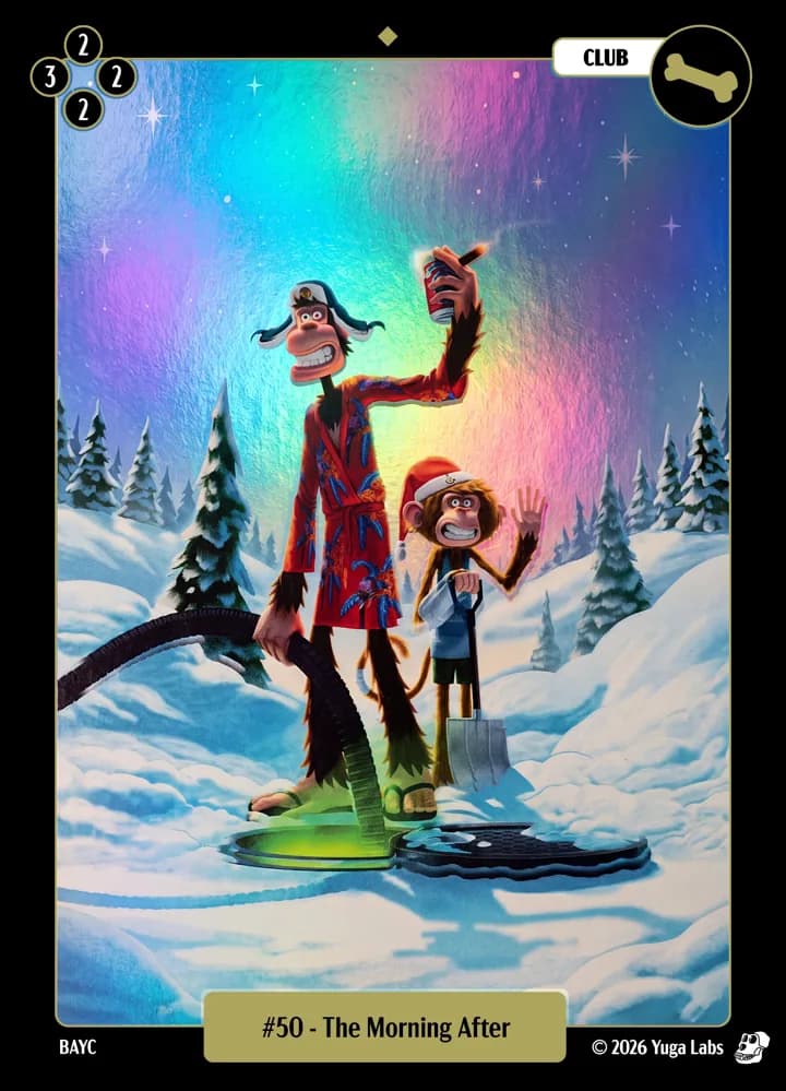 #50 The Morning After foil card art