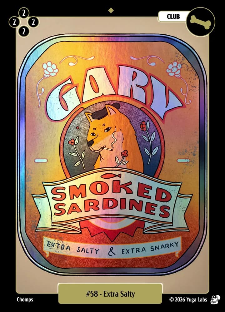 #58 Extra Salty foil card art