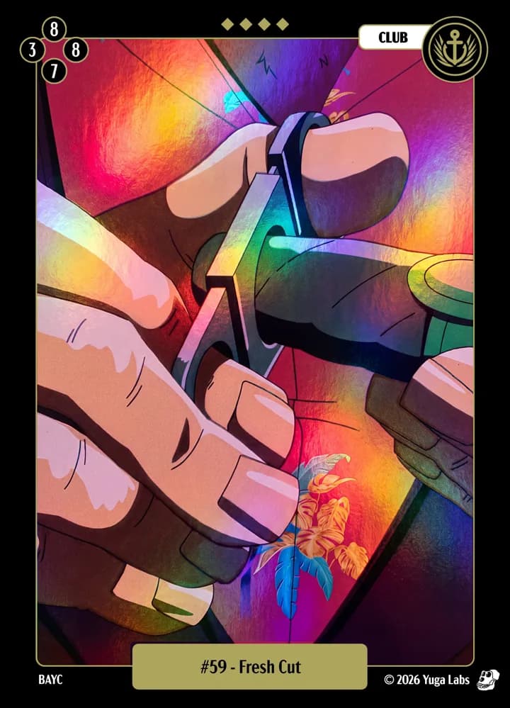 #59 Fresh Cut foil card art