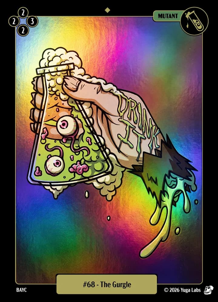 #68 The Gurgle foil card art