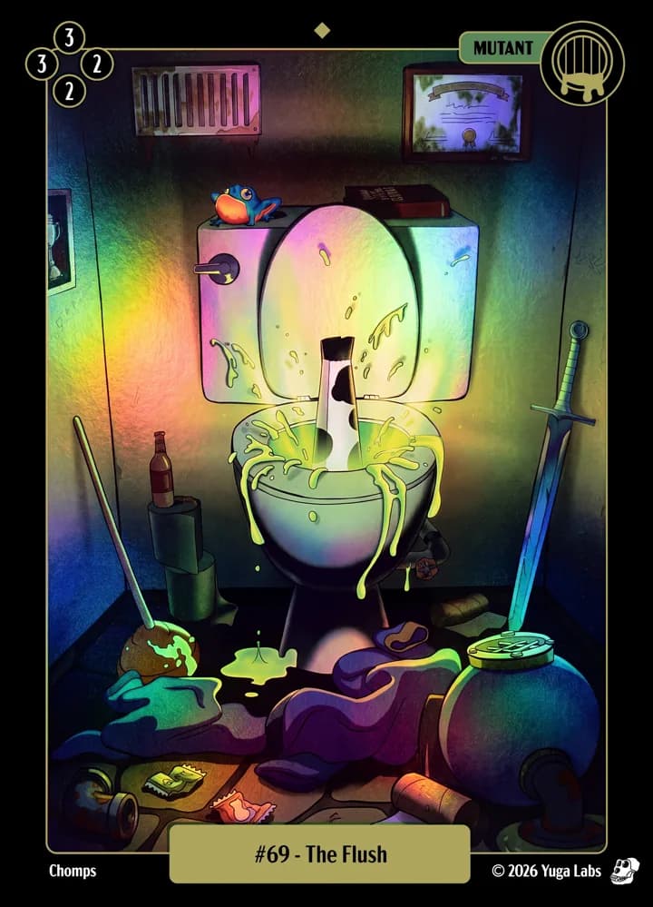 #69 The Flush foil card art