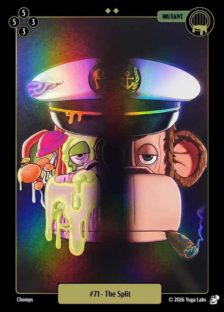 #71 The Split foil card art