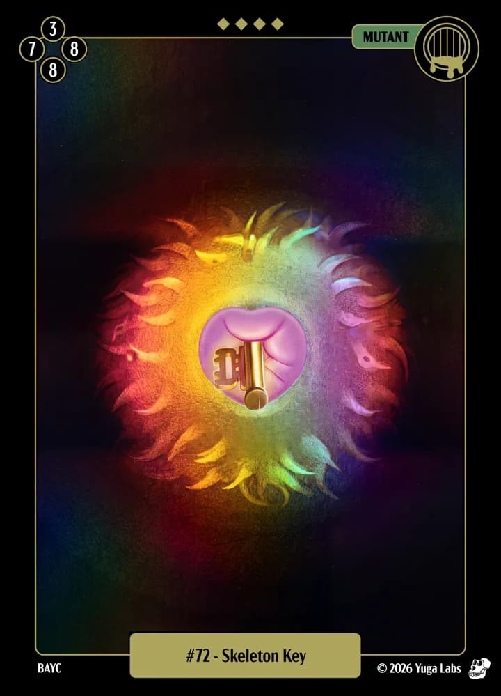 #72 Skeleton Key foil card art