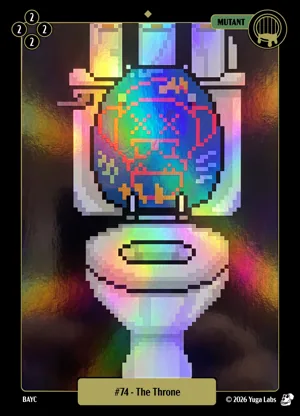#74 The Throne foil card art