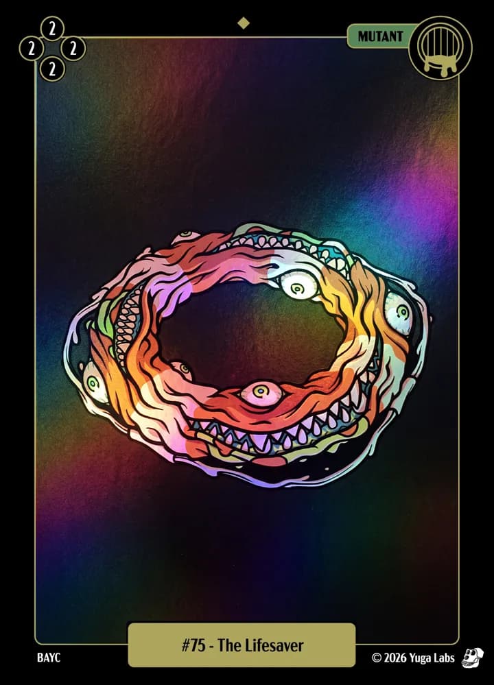#75 The Lifesaver foil card art