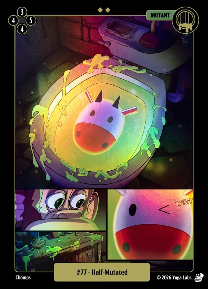 #77 Half-Mutated foil card art