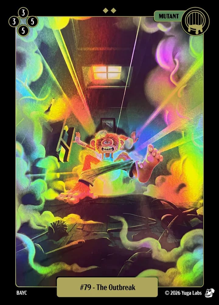#79 The Outbreak foil card art