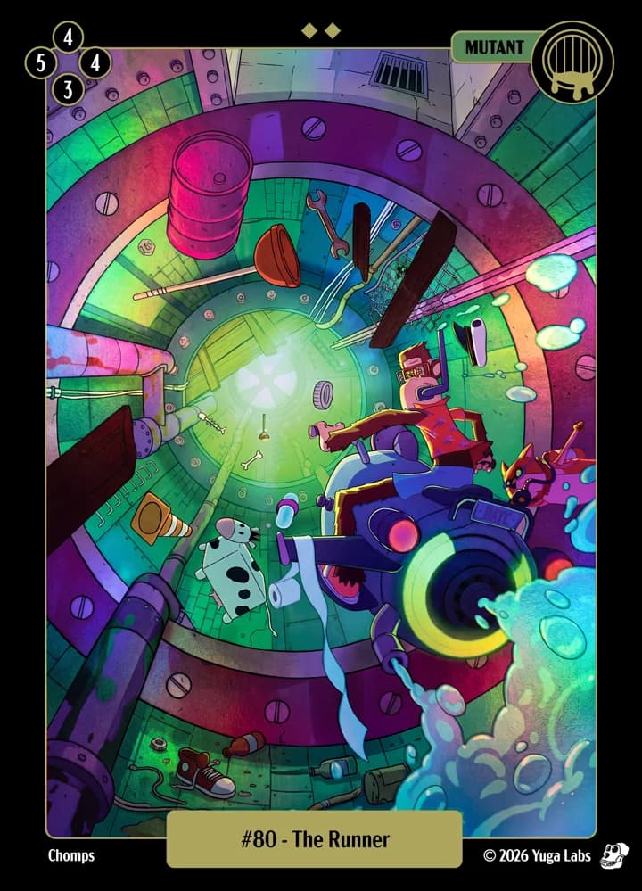 #80 The Runner foil card art