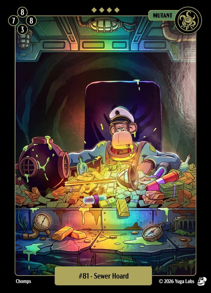#81 Sewer Hoard foil card art