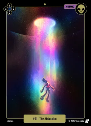 #91 The Abduction foil card art