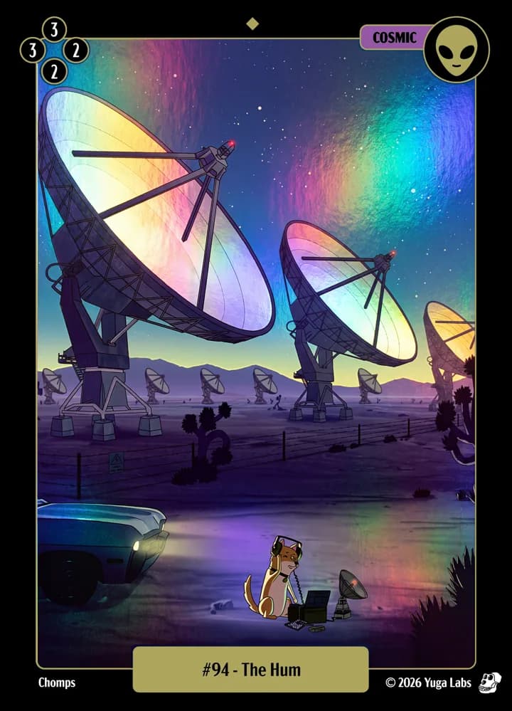 #94 The Hum foil card art