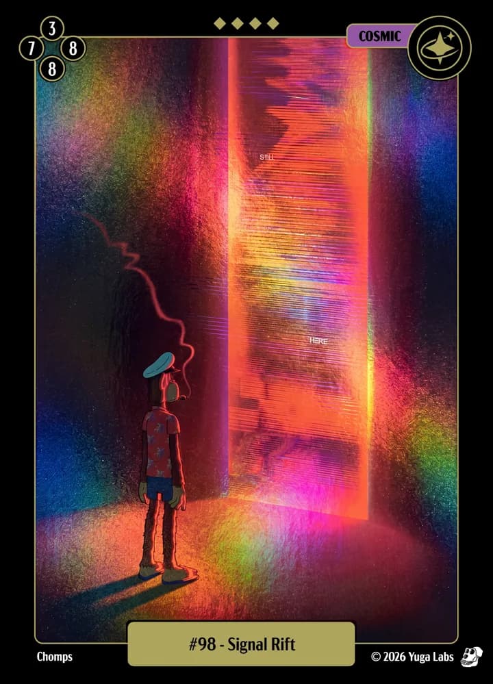 #98 Signal Rift foil card art