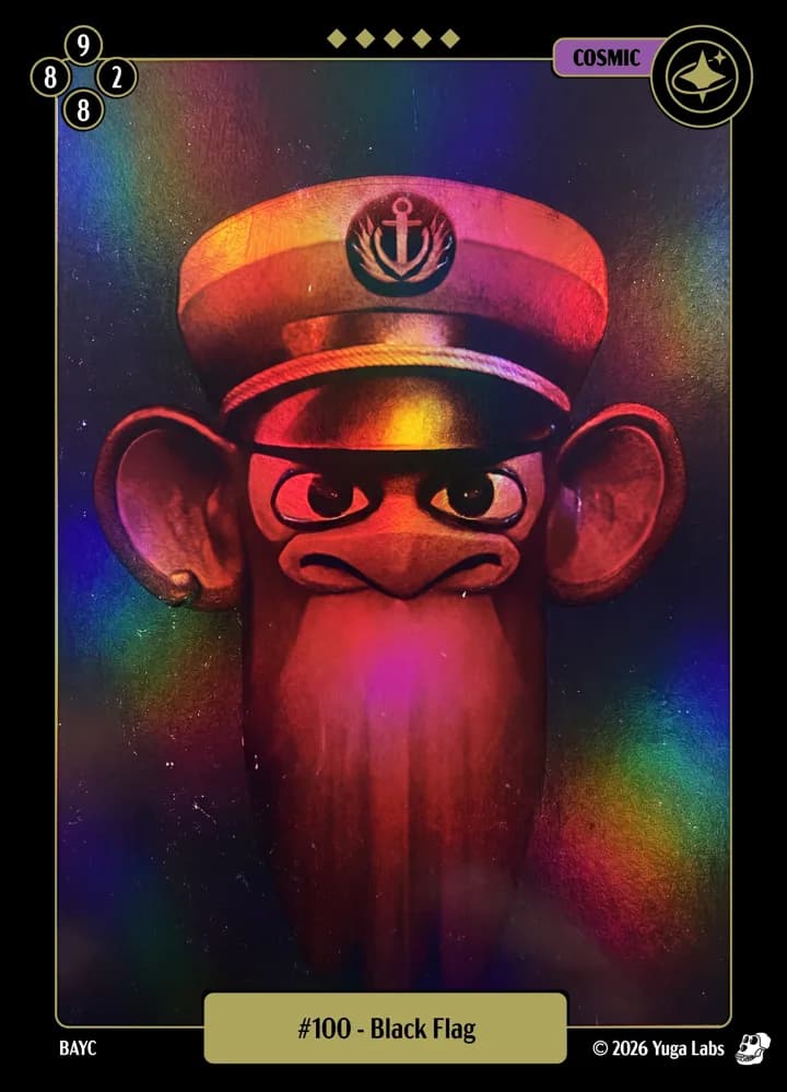 #100 Black Flag foil card art