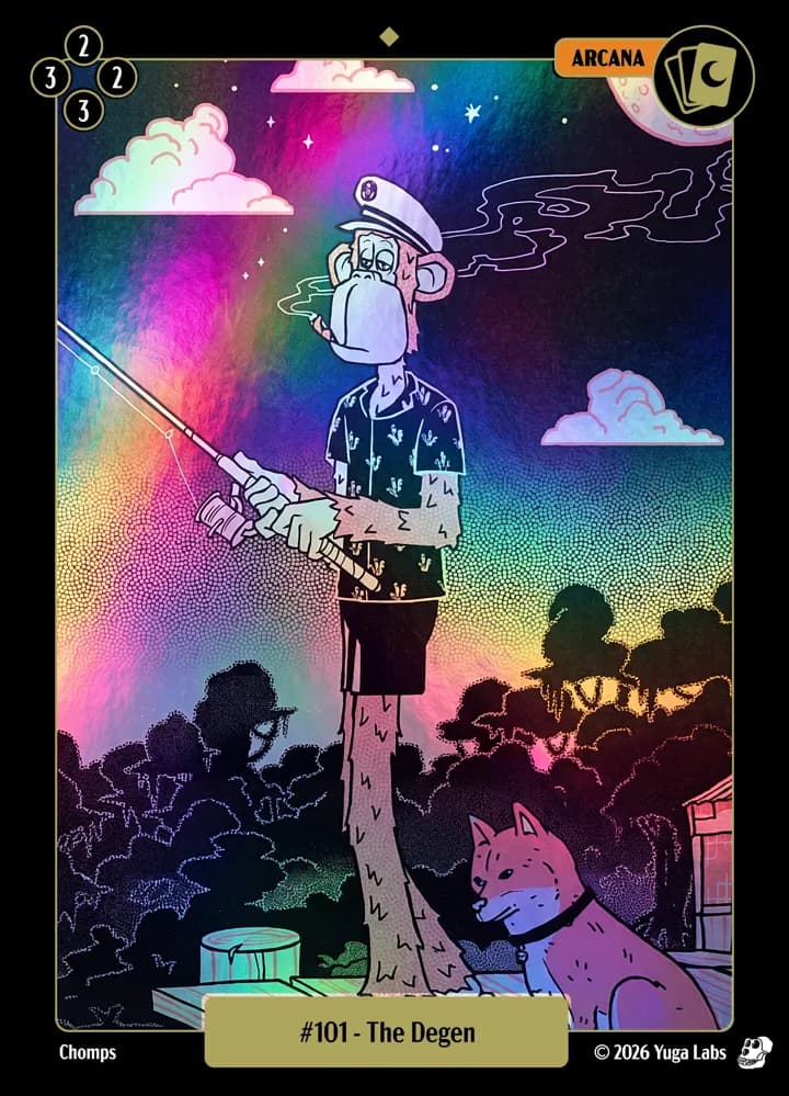 #101 The Degen foil card art
