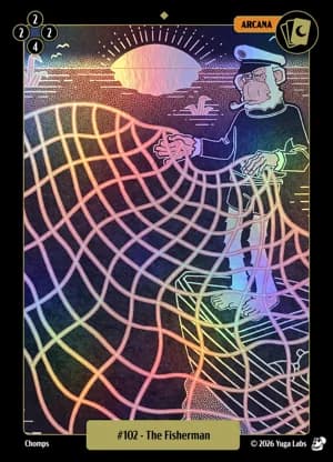 #102 The Fisherman foil card art