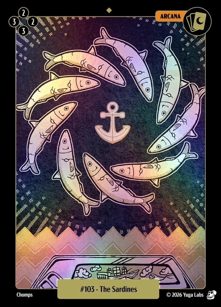 #103 The Sardines foil card art