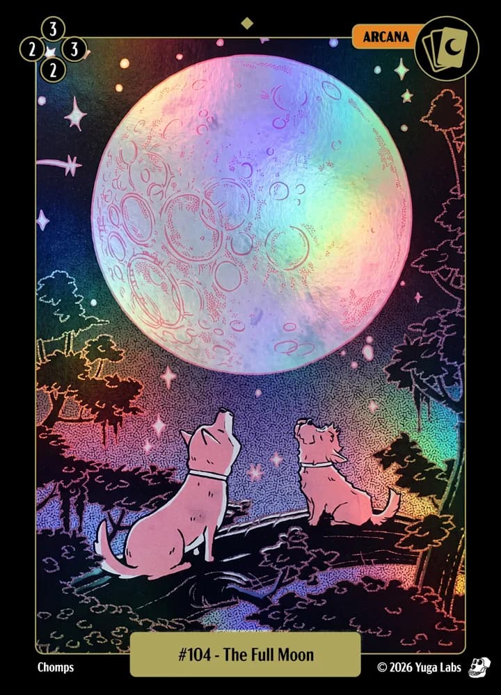 #104 The Full Moon foil card art