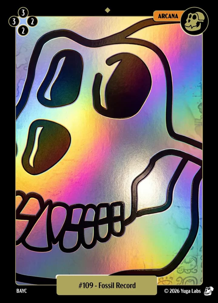 #109 Fossil Record foil card art
