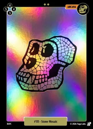 #111 Stone Mosaic foil card art