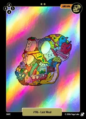 #116 Last Meal foil card art